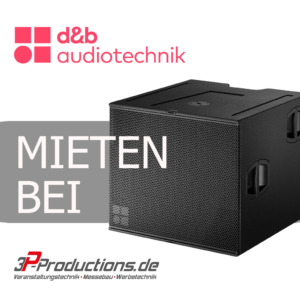 d&b audiotechnik - V-GSUB subwoofer - Veranstaltungstechnik mieten bei 3p-productions